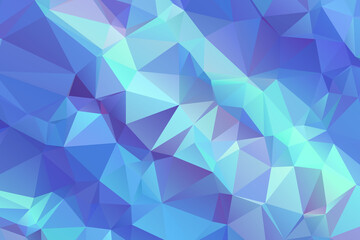 Abstract Blue Color Polygon Background Design, Abstract Geometric Origami Style With Gradient. Presentation,Website, Backdrop, Cover,Banner,Pattern Template