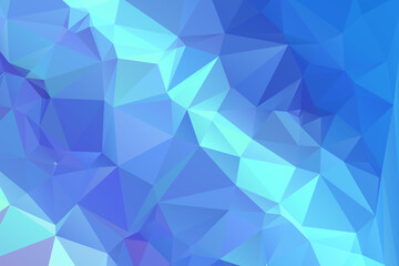 Abstract Blue Color Polygon Background Design, Abstract Geometric Origami Style With Gradient. Presentation,Website, Backdrop, Cover,Banner,Pattern Template