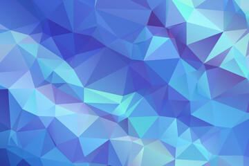 Abstract Blue Color Polygon Background Design, Abstract Geometric Origami Style With Gradient. Presentation,Website, Backdrop, Cover,Banner,Pattern Template