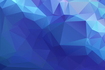 Abstract Blue Color Polygon Background Design, Abstract Geometric Origami Style With Gradient. Presentation,Website, Backdrop, Cover,Banner,Pattern Template
