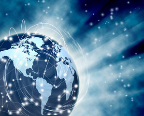 abstract image of the globe