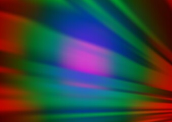 Obraz premium Dark Multicolor, Rainbow vector pattern with narrow lines.