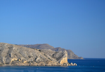Fototapeta na wymiar Crimea nature. Amazing landscape, mountains, Black sea. Beauty of nature scenery in Crimea. 