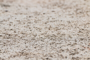 Sand land in a big close up with gradient focus