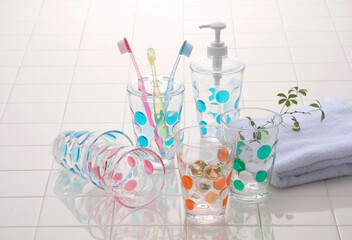 タイルとコップ