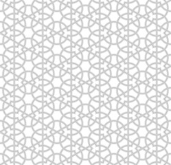Seamless geometric pattern with light grey background, Vector Illustration
