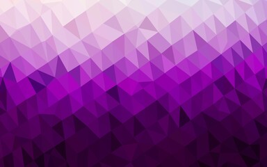 Obraz premium Dark Purple vector polygon abstract backdrop.