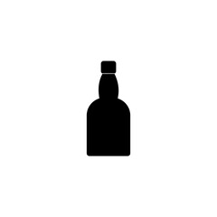 wine bottle, drink bottle icon vector symbol
