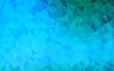 Light Blue, Green vector abstract polygonal layout.