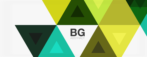 Mosaic triangle pattern abstract background for cover, banner, flyer and poster and other template