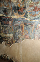 Voûte orientale de la nef sud de l'église de la Panagia Kéra à Kritsa en Crète
