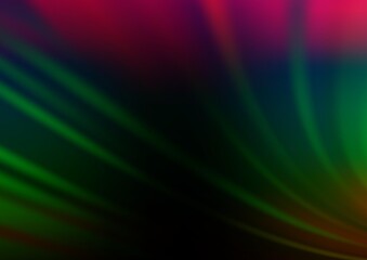 Dark Multicolor, Rainbow vector blurred bright template.