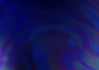 Dark BLUE vector blurred and colored background.
