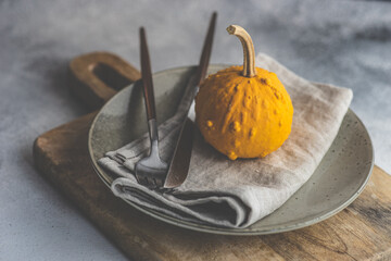 Autumn table setting