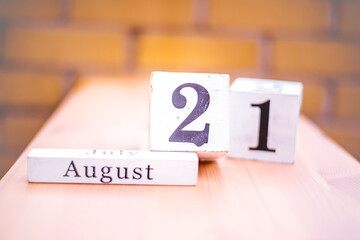 21st of August - August 21 - Birthday - International Day - National Day