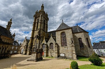 Fototapeta na wymiar Enclos Paroissial de Saint-Thégonnec, Église Notre-Dame, Armorique, Finistère, Bretagne, France 