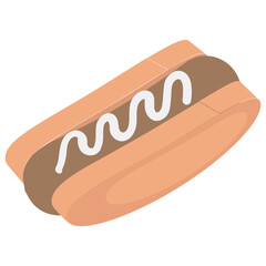 
Grilled sandwich with hot dog filling 
