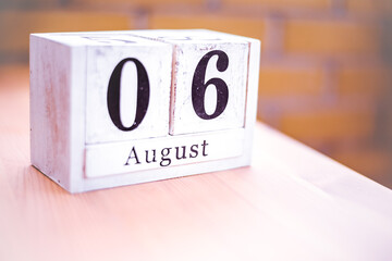 6th of August - August 6 - Birthday - International Day - National Day