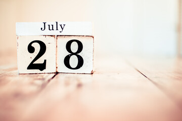 28th of July - 28 July - National Milk Chocolate Day.Buffalo Soldiers Day.National Waterpark Day