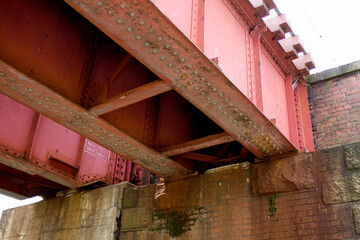 鉄道の鉄橋の橋梁