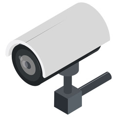Fototapeta na wymiar A security equipment, surveillance camera 