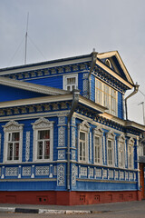 Obraz premium beautiful facade of a wooden house
