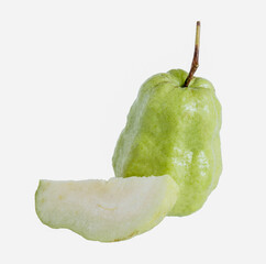 Guava fruit isolated on white background