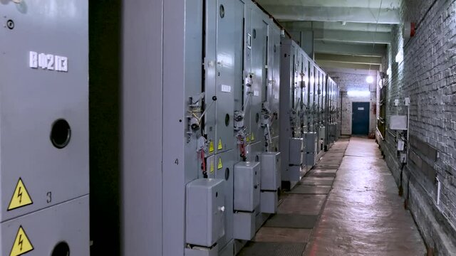 Low Voltage Switchgear in electrical room at Power Plant