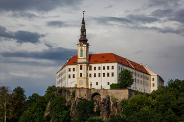Fototapeta na wymiar Decin castle in Czech republic