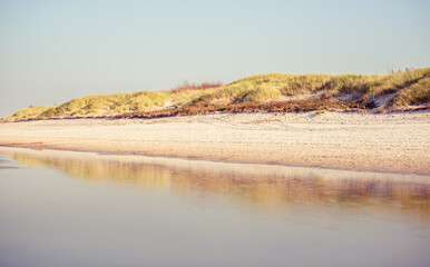 Beach - sandy beach and ocean seaside landscape