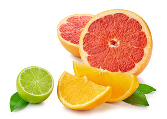 Naklejka na ściany i meble various citrus fruits