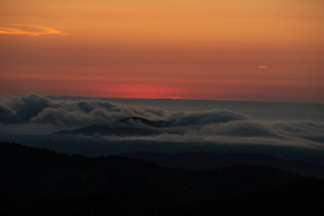 
wonderful landscape above the clouds