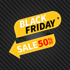 Black friday event sale promotion banner template