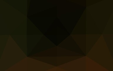 Dark Green vector blurry triangle pattern.