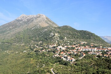 Fototapeta na wymiar Biokovo mountains inland near Baska Voda and Brela, Croatia