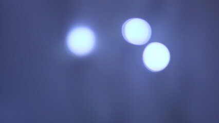 blue lights on a dark background