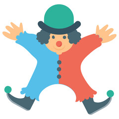 
A joker clown for circus 
