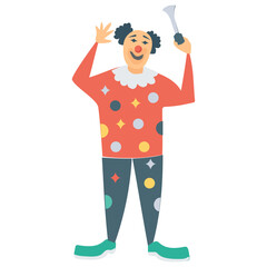 
A joker clown for circus 
