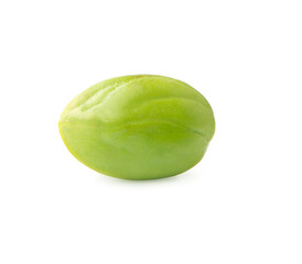 Sato seeds bitter bean isolated on white background