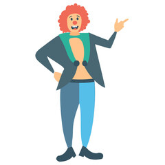 
A joker clown for circus 
