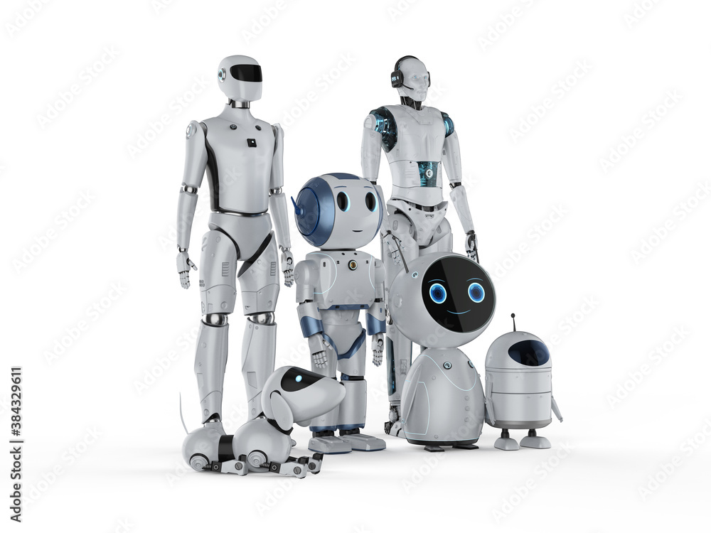 Poster group of automation robots