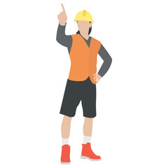 
A construction foreman to design buildings 
