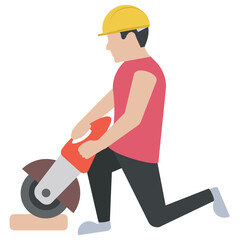 
A construction electrician to fix electrical wires 
