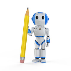 mini robot hold pencil