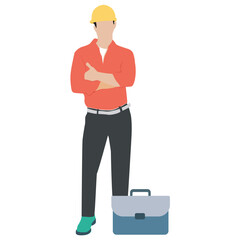 
A construction foreman to design buildings 
