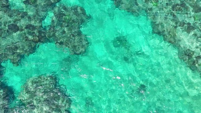 Water surface in tropical sea in Okinawa