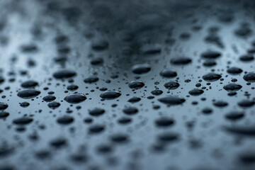 water drops on black background