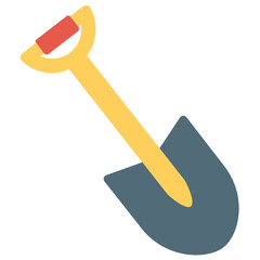 
A spade like tool with broad blade to dig the mud, shovel 

