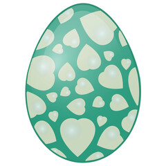 
A decorative egg for easter 
