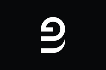 Minimal Innovative Initial BG logo and GB logo. Letter B G BG GB creative elegant Monogram. Premium Business logo icon. White color on black background